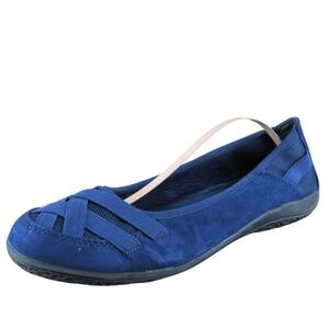Laura Scott Women's Flat Blue Fabric Size 8.5M Gently Used 2025